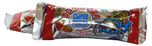 

Сырок творожный «Вологоша» глазированный с клубникой 12%, 45 г