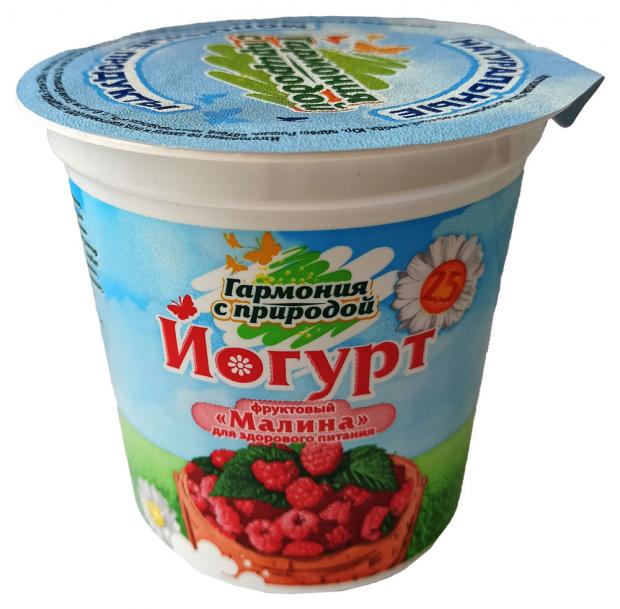 

Йогурт фруктовый «Гармония с природой» Малина 2,5%, 335 г