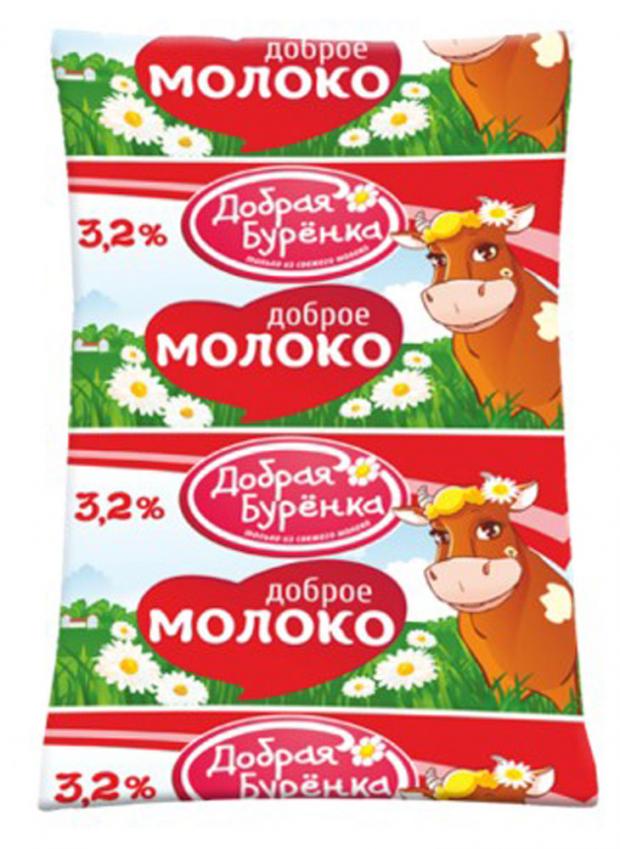

Молоко «Добрая Буренка» ультрапастеризованное 3,2%, 900 г