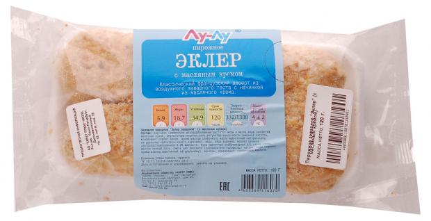 

Пирожные «Карат Плюс» Эклеры заварные с масляным кремом, 120 г