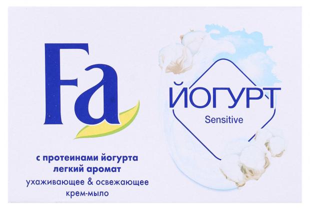 

Крем-мыло косметическое Fа Sensitive с протеинами йогурта, 90 г