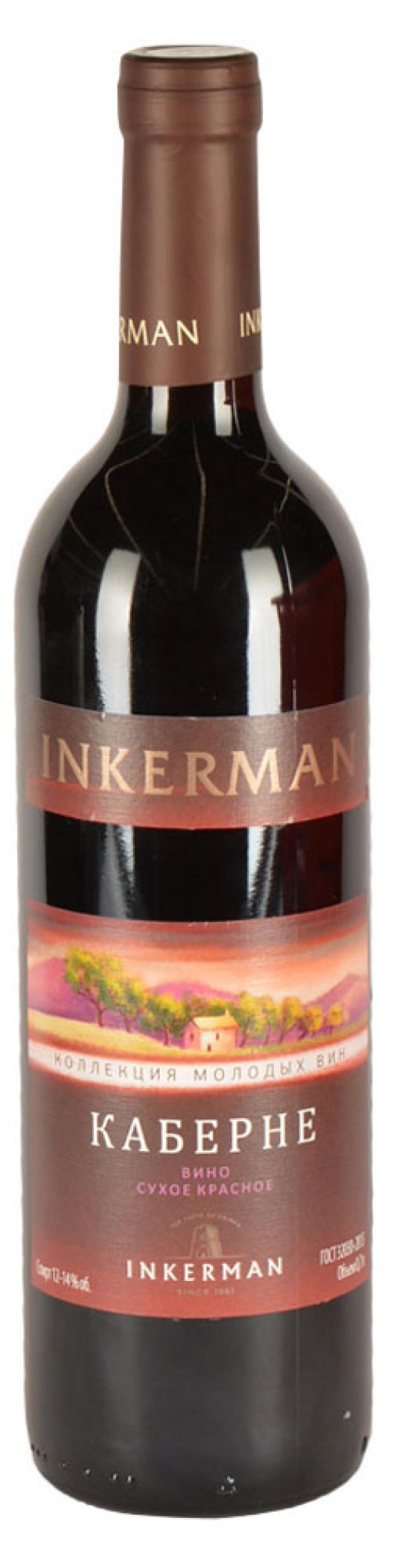 

Вино Inkerman Каберне красное сухое Россия, 0,7 л