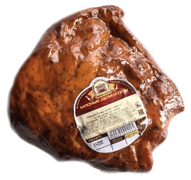 

Ребрышки варено-копченые «Черкашин и Партнеръ» К пиву (0,3-0,5 кг), 1 упаковка ~0,5 кг