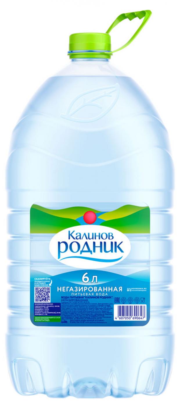 Вода питьевая Калинов Родник без газа 6 л 69₽