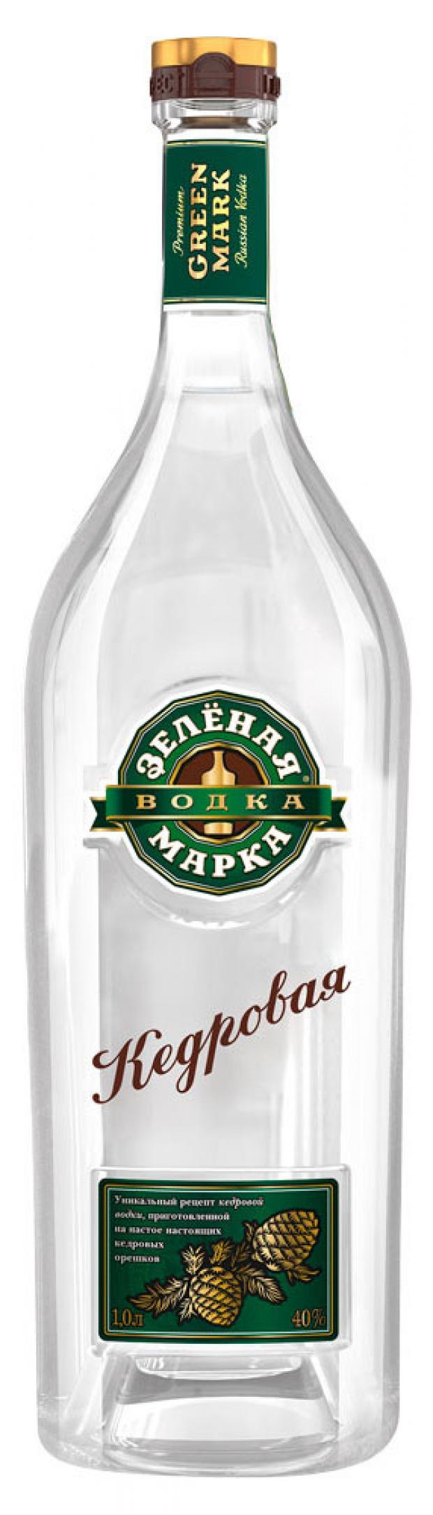 

Водка «ЗЕЛЁНАЯ МАРКА» Кедровая Россия, 1 л