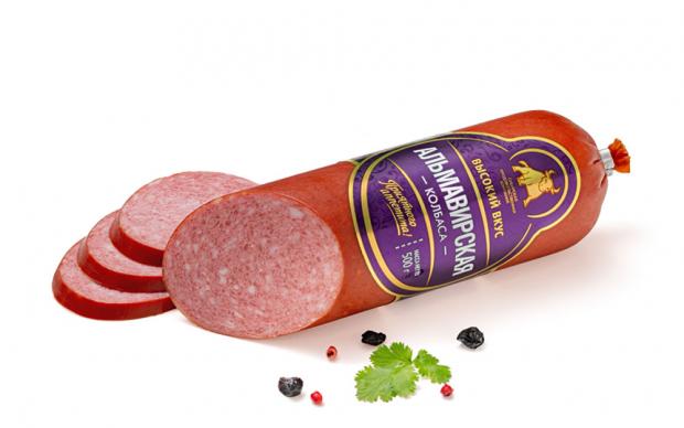 

Колбаса полукопченая «Высокий вкус» Альмавирская, 500 г