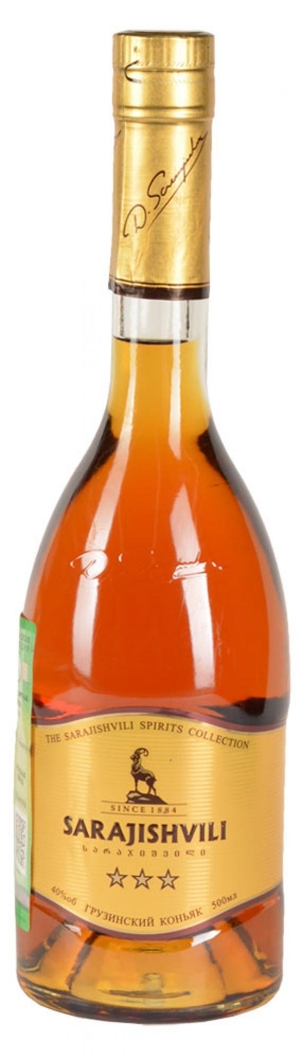 

Коньяк Sarajishvili 3 звезды Грузия, 0,5 л