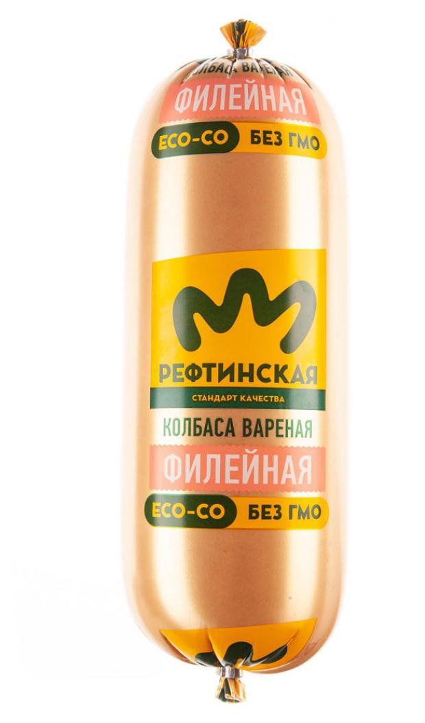 

Колбаса вареная «Птицефабрика Рефтинская» Филейная с кусочками филе (0,6-0,8 кг), 1 упаковка ~0,7 кг