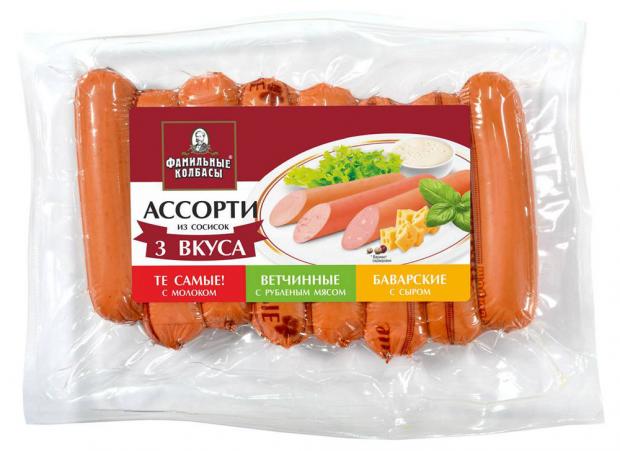 

Сосиски «Фамильные колбасы» Ассорти, 400 г