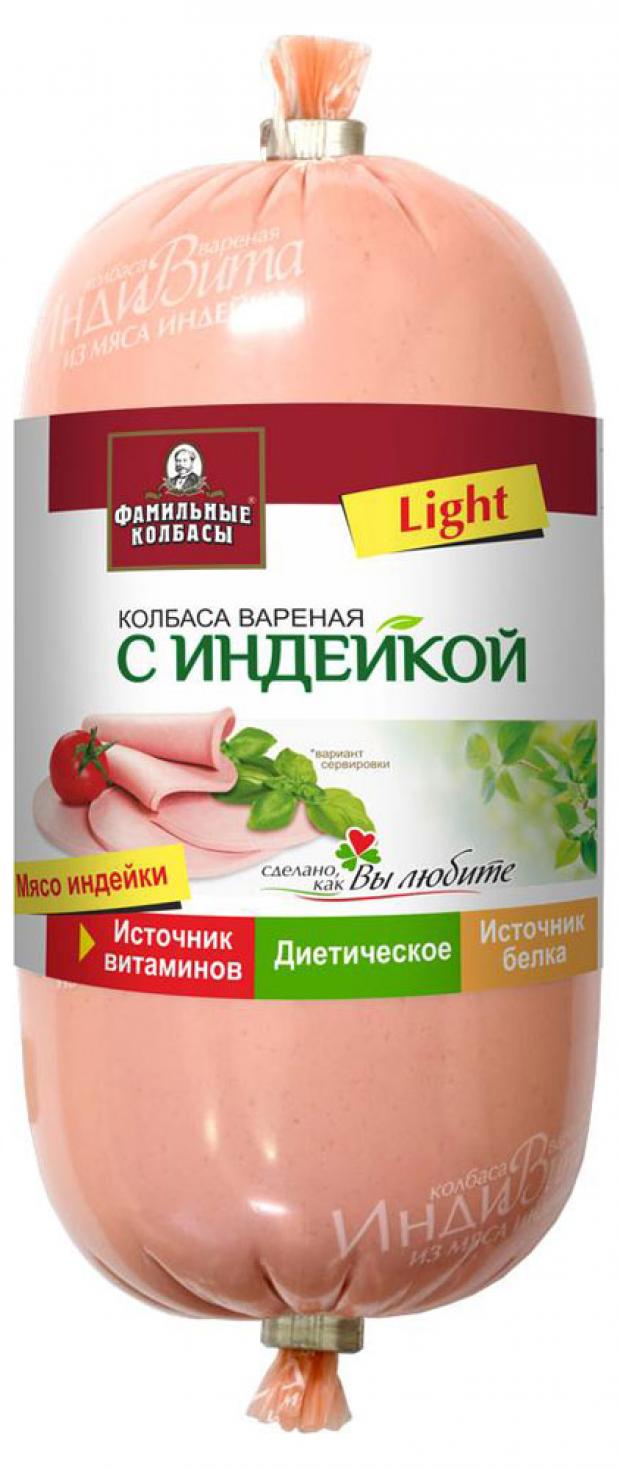 

Колбаса вареная «Фамильные колбасы» С индейкой, 400 г