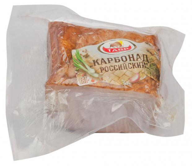 

Карбонат варено-копченый «Тавр» Российский (0,8-1,2 кг), 1 упаковка ~ 1 кг