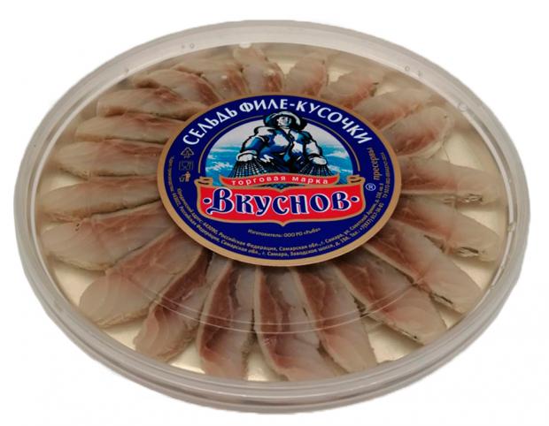 

Сельдь филе-кусочки «Вкуснов» в масле, 170 г