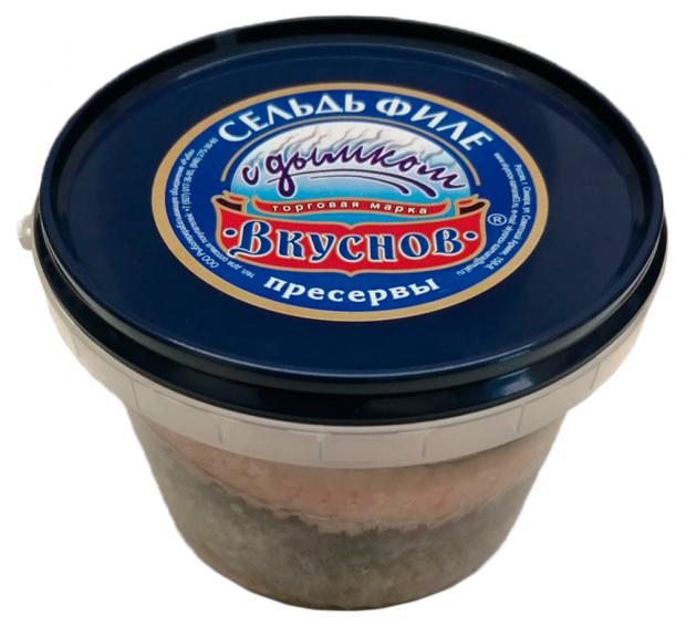 

Сельдь филе в масле «Вкуснов» С дымком, 550 г