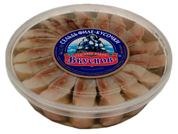 

Сельдь филе-кусочки «Вкуснов» Классическая в масле, 350 г