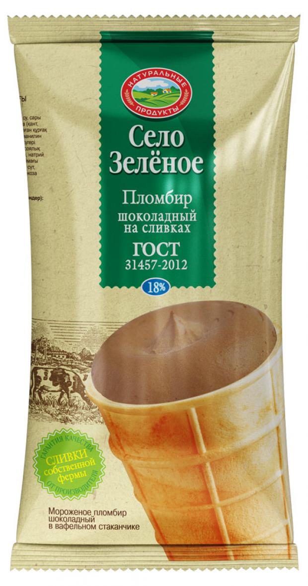 

Мороженое «Село Зеленое» шоколадное вафельный стаканчик, 90 г