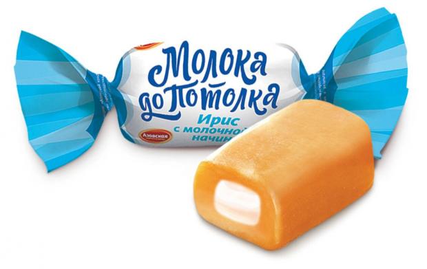 Ирис Молока до Потолка с молочный начинкой вес 300₽