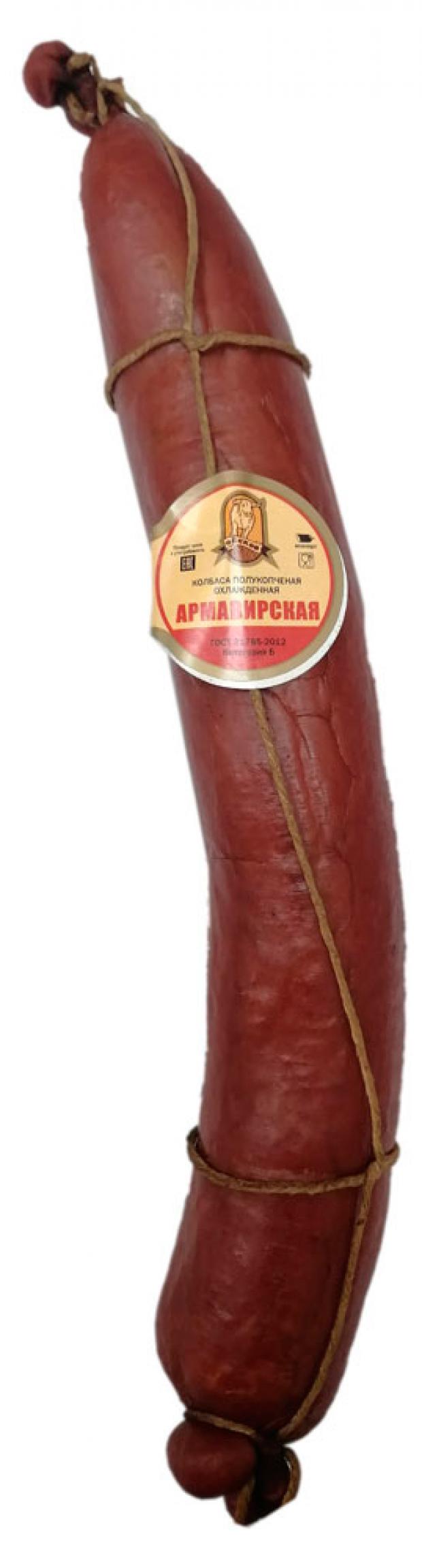 

Колбаса полукопченая «Мясокомбинат Обской» Армавирская (0,6-0,8 кг), 1 упаковка ~0,7 кг