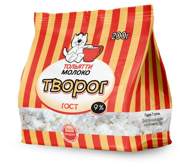 

Творог «Тольяттимолоко» зерненый ГОСТ 9%, 200 г