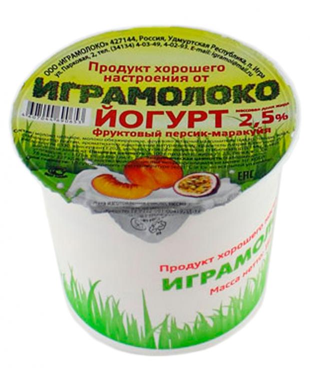

Йогурт фруктовый «Играмолоко» персик-маракуйя 2,5%, 150 г