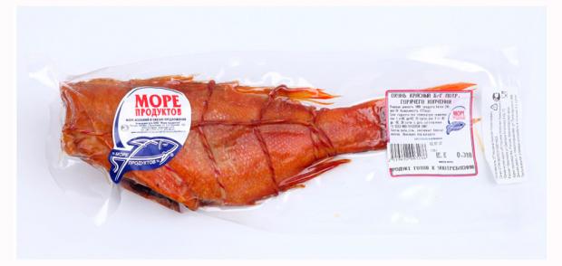 

Окунь красный горячего копчения без головы «Море продуктов» потрашенный, вес