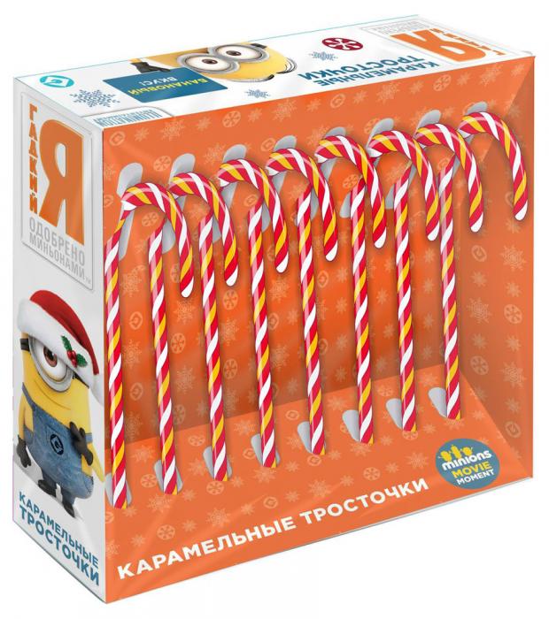 

Карамельные трости Minions со вкусом яблока и клубники, 120 г