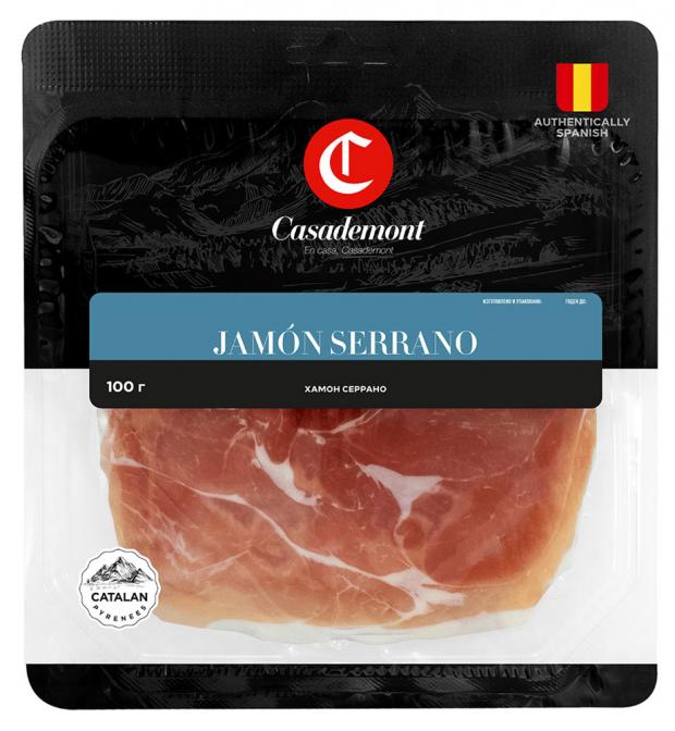 Хамон Casademont сыровяленый Серрано нарезка 100 г 414₽