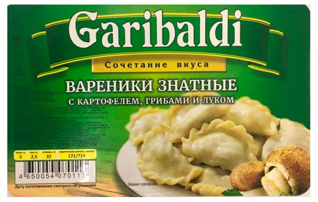 

Вареники Garibaldi Знатные картофель и грибы, 900 г