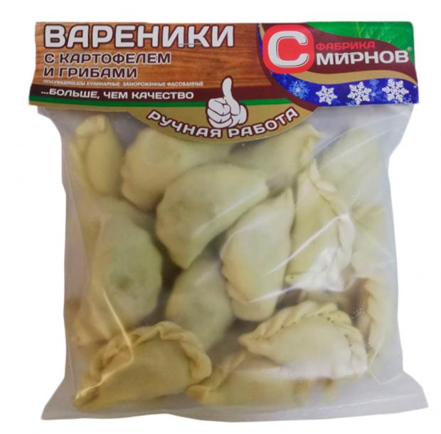 

Вареники «Фабрика Смирнов» с картофелем и грибами СТО, 500 г