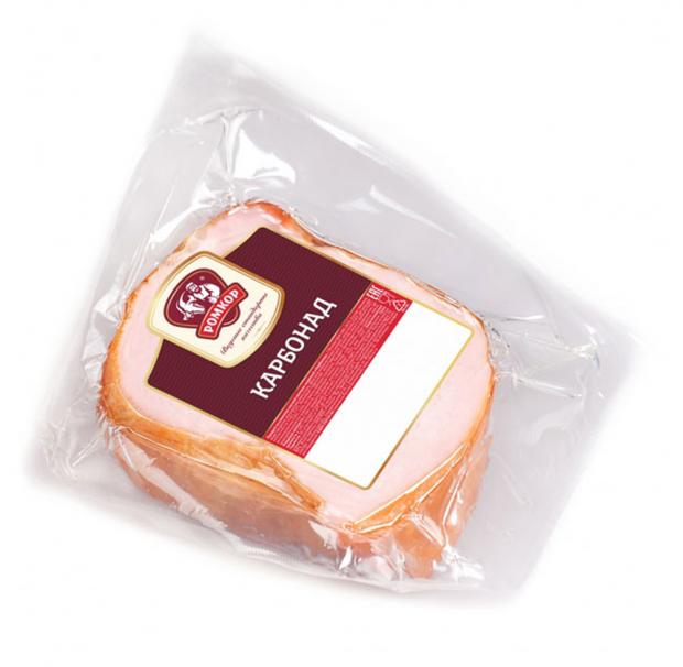 

Карбонад варено-копченый «РОМКОР» (0,25-0,4 кг), 1 упаковка ~0,3 кг