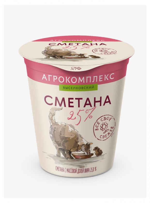

Сметана «Агрокомплекс Выселковский» 25%, 300 8