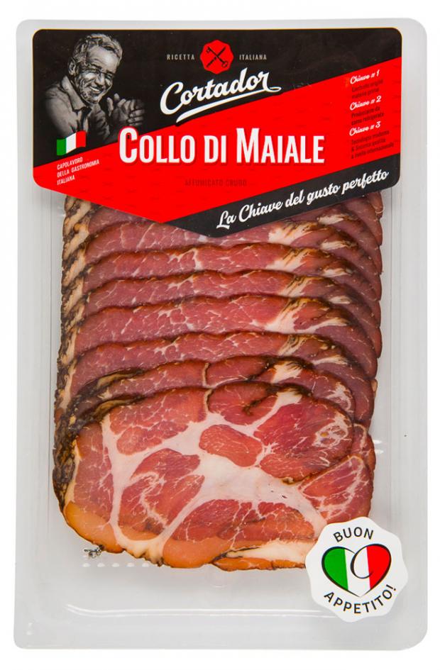 Шейка сыровяленая Cortador из свинины нарезка 80 г 167₽
