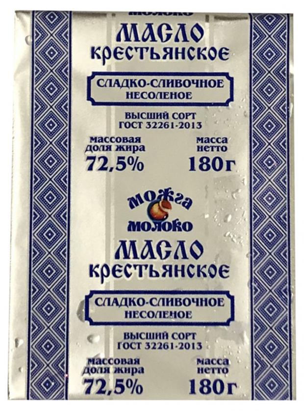 

Масло сливочное «МожгаМолоко» ГОСТ 72,5%, 180 г