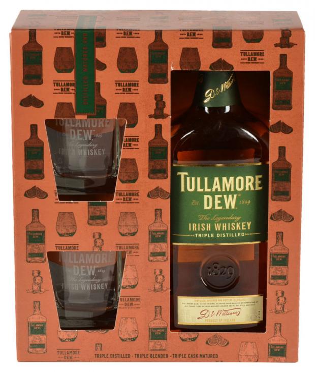 

Виски Tullamore D.E.W. в подарочной упаковке с двумя стаканами Ирландия, 0,7 л