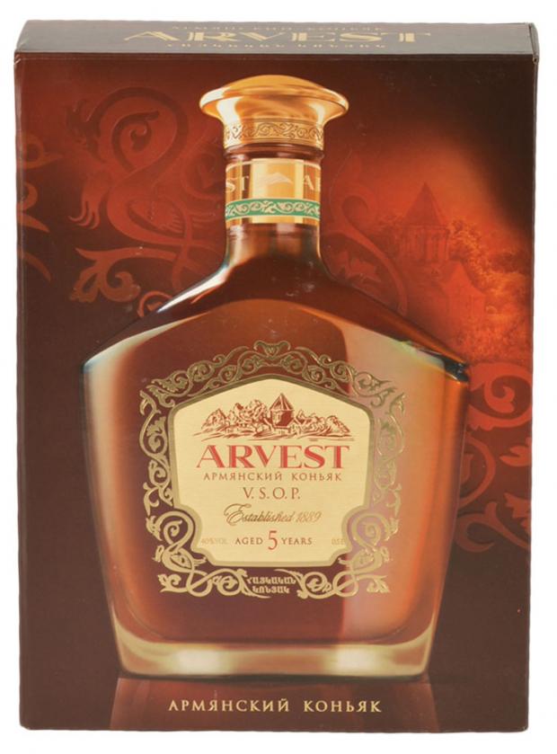 

Коньяк ARVEST V.S.O.P. в подарочной упаковке Армения, 0,5 л