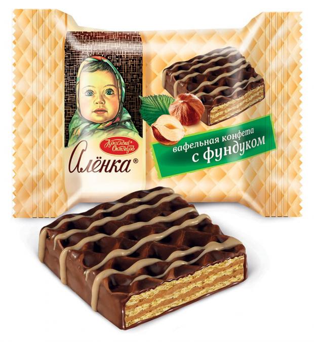 

Конфеты «Алёнка» вафельные с фундуком, вес