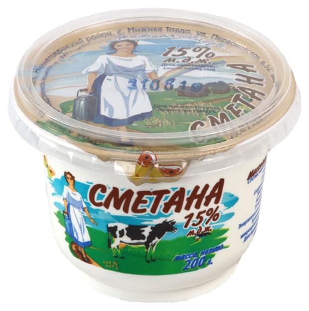 

Сметана «Нижняя Тавда» 15%, 200 г