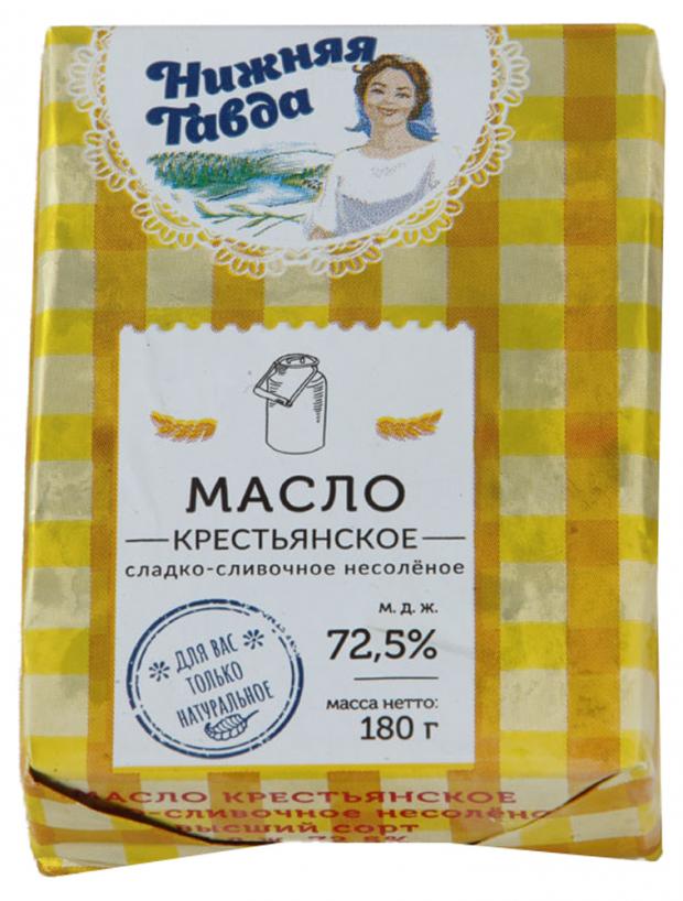 

Масло сливочное «Першинское» Крестьянское 72,5%, 180 г