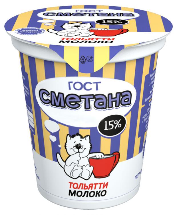 

Сметана «Тольяттимолоко» ГОСТ 15%, 350 г