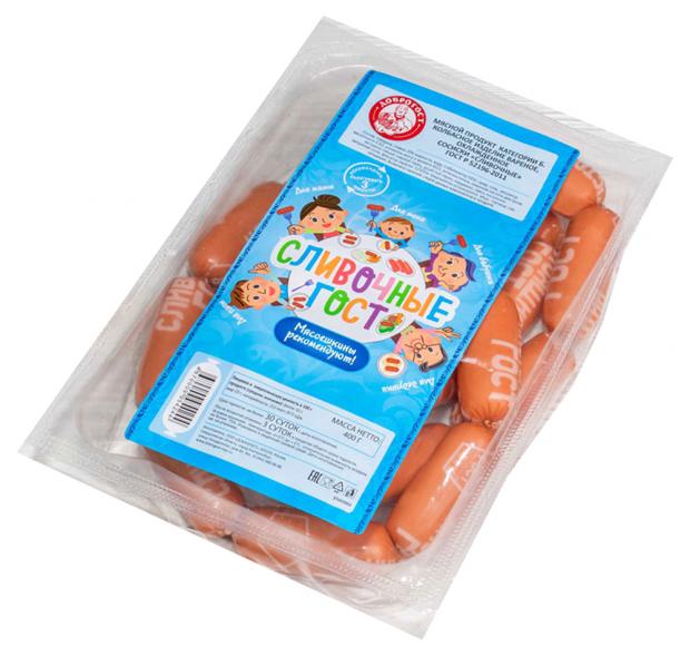 

Сосиски вареные «Доброгост» Сливочные ГОСТ категории Б, 400 г