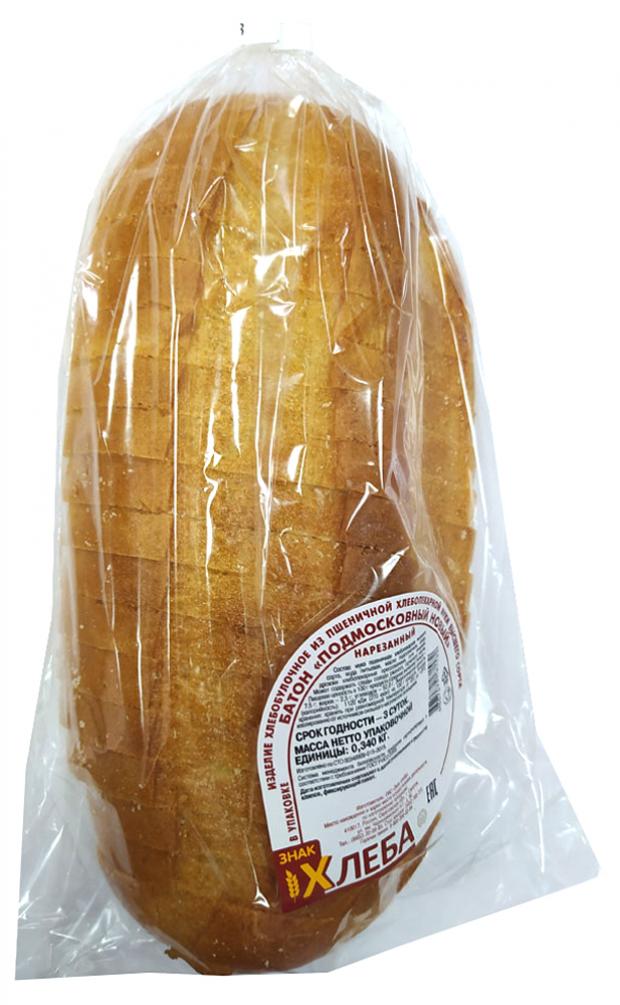 

Батон «Знак хлеба» Подмосковный новый нарезка, 340 г