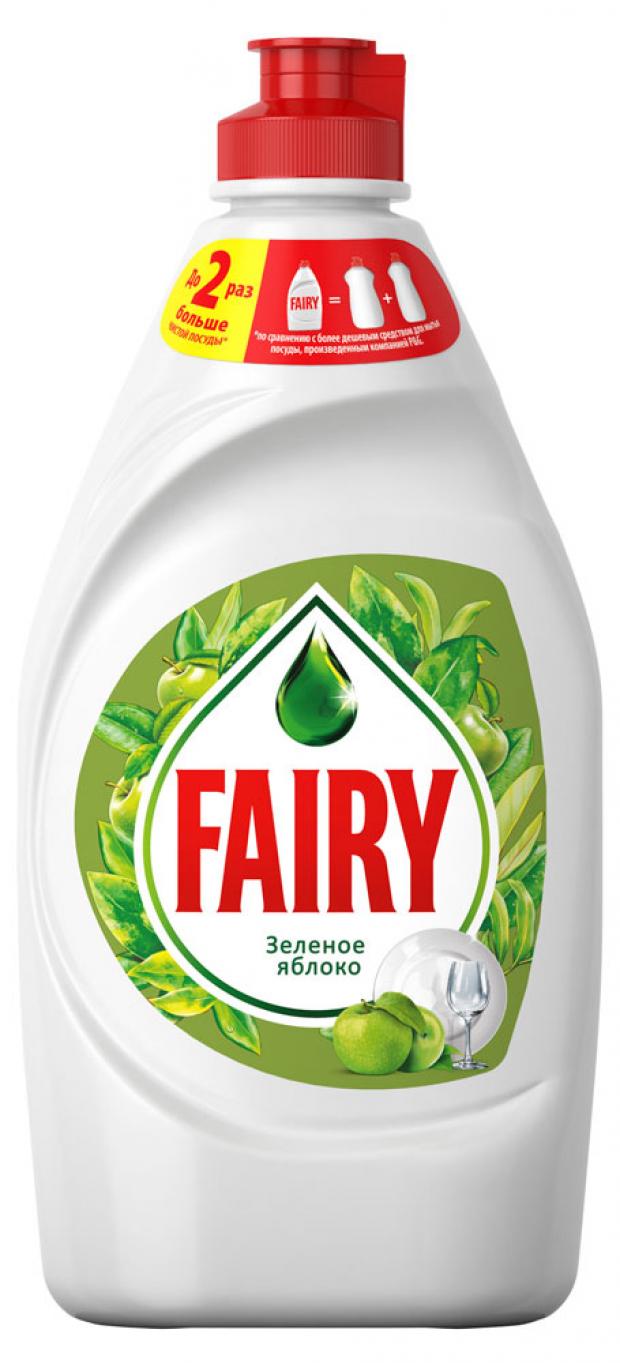 Средство для мытья посуды Fairy зеленое яблоко 450 мл 124₽