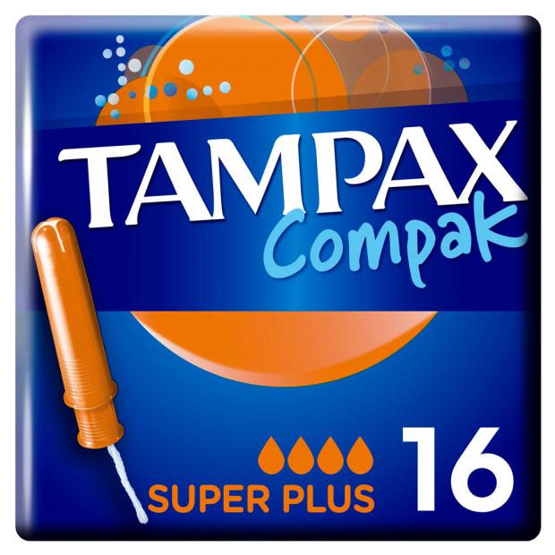 Тампоны гигиенические Tampax Compak Super Plus Duo с аппликатором 16 шт 175₽