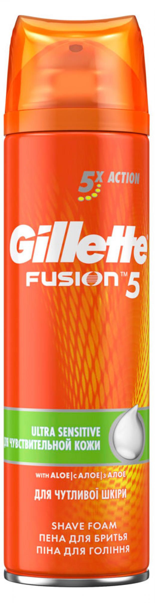 

Пена для бритья Gillette Fusion5 Ultra Sensitive, 250 мл