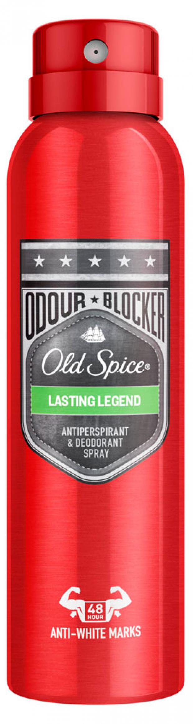 

Антиперспирант спрей Old Spice Odour Blocker Lasting Legend, 150 мл