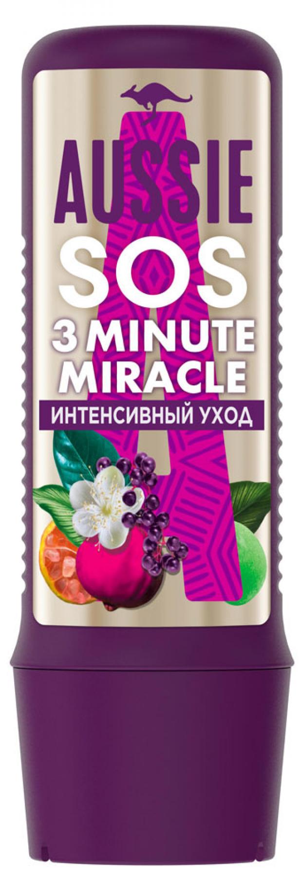 Средство для волос Aussie Hair SOS 3 Minute Miracle для поврежденных волос 225 мл 444₽