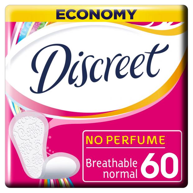 Прокладки ежедневные Discreet Normal Trio 60 шт 160₽