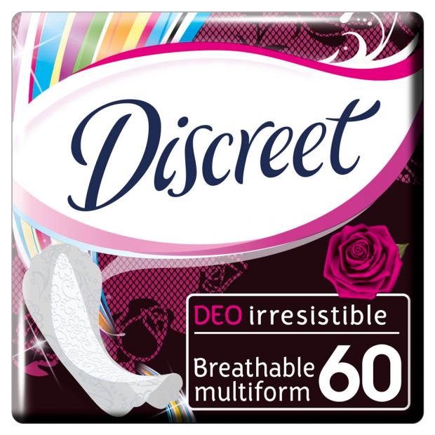 Прокладки ежедневные Discreet Deo Irresistible Multiform Trio, 60 шт