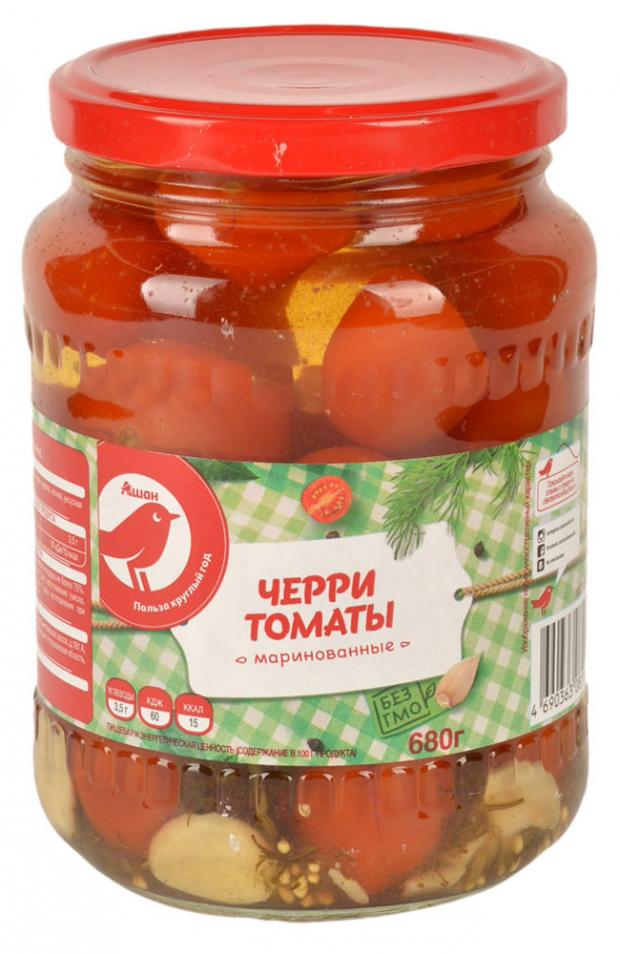 

Томаты черри маринованные АШАН, 680 г
