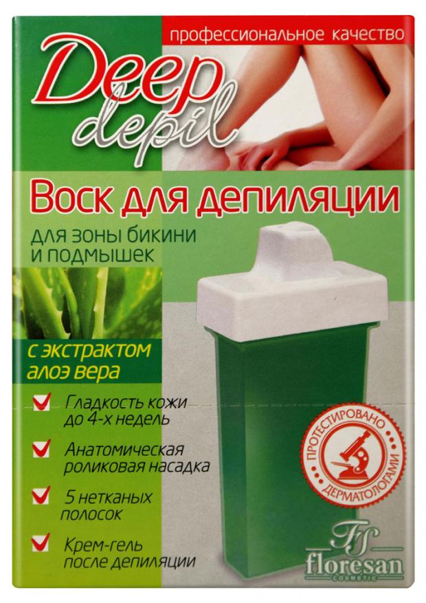 

Воск для депиляции Floresan с экстрактом алоэ вера, 50 г