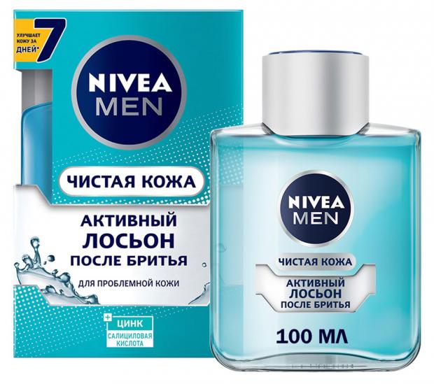 Лосьон после бритья Nivea Men Чистая кожа 100 мл 302₽